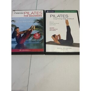 Pilates DVD lot/2 Beginners Body+Soul Maggie Rhoades Gaiam Ana Caban Mat Workout